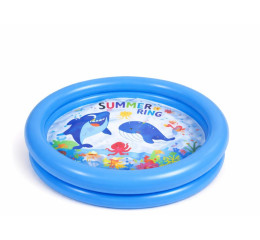 PISCINA INFANTIL 40LTS 2 ANEIS DEC.CORES MR307